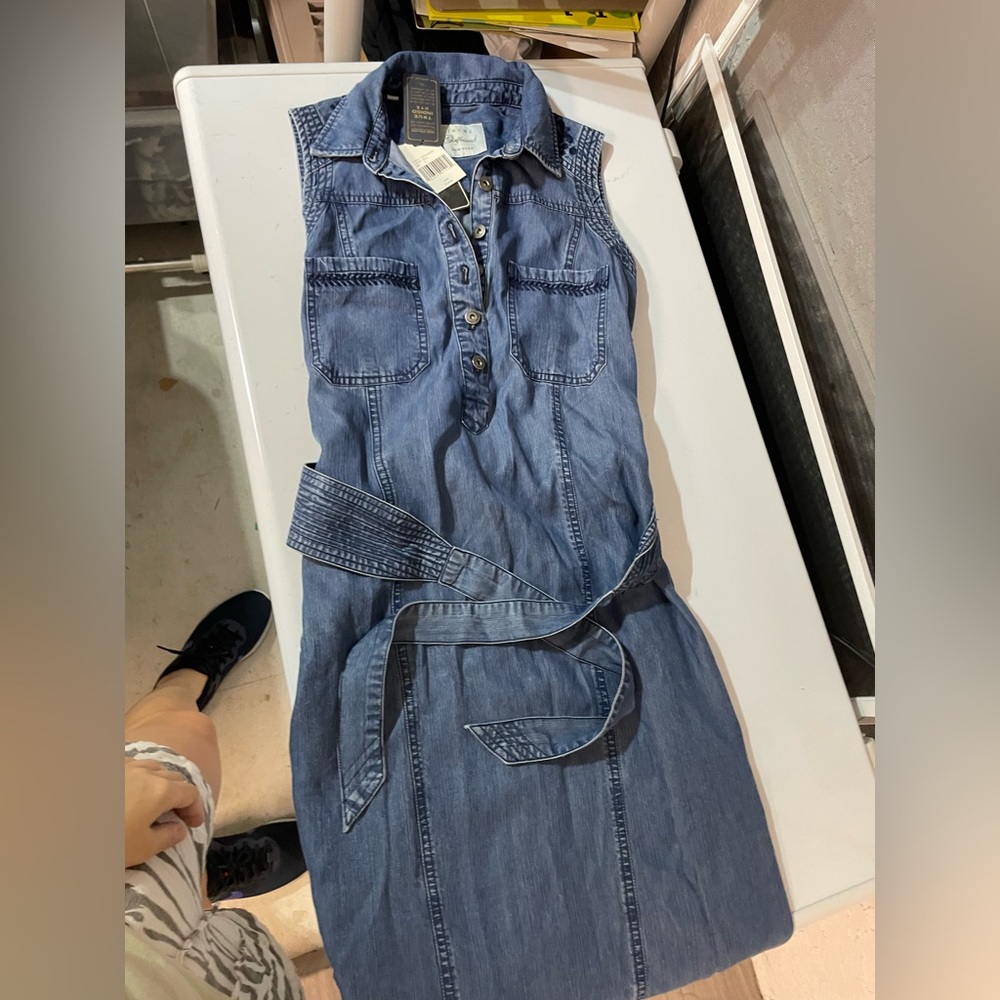 Jachs Girlfriend New York Denim Sleeveless Dress